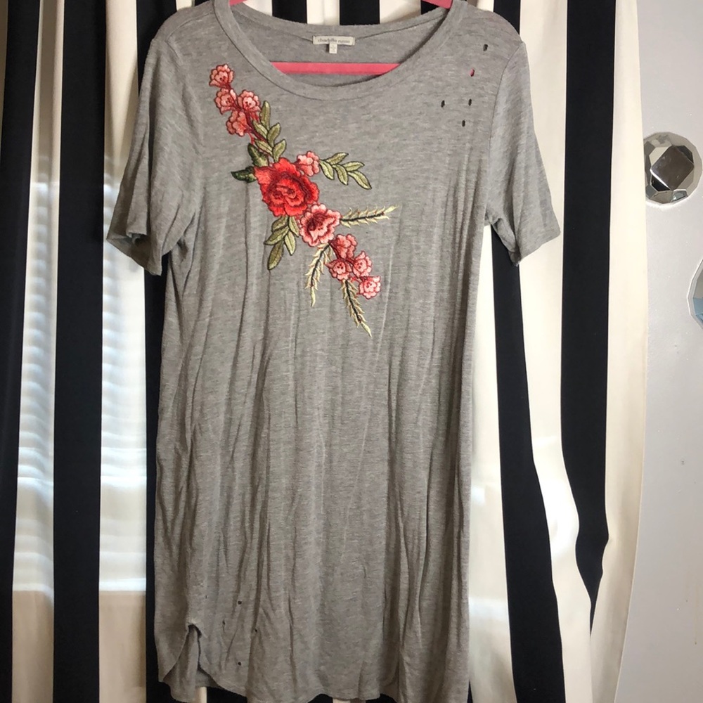 Distressed T-Shirt Dress